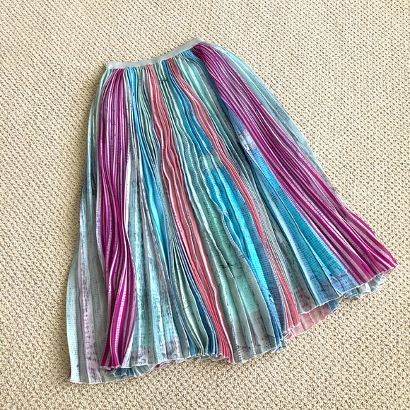 Anthropologie Dresses & Skirts - Anthropologie Pleated Maxi Skirt in Teal, Aqua, Pink, Purple